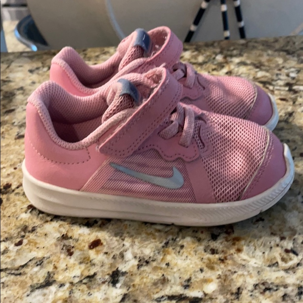 Pink toddler Nike shoes